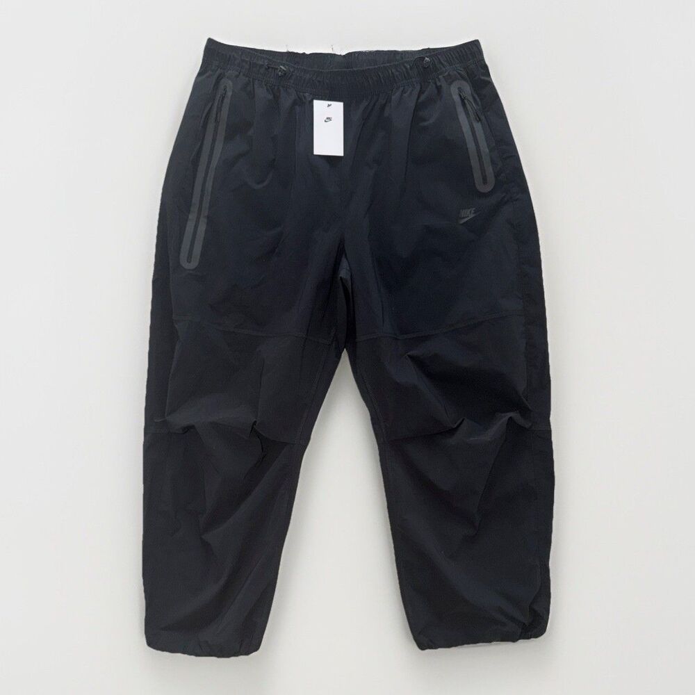 Mens Size XXL Nike Tech Woven Oversized Stacked Length Pants HM7158-010 Black